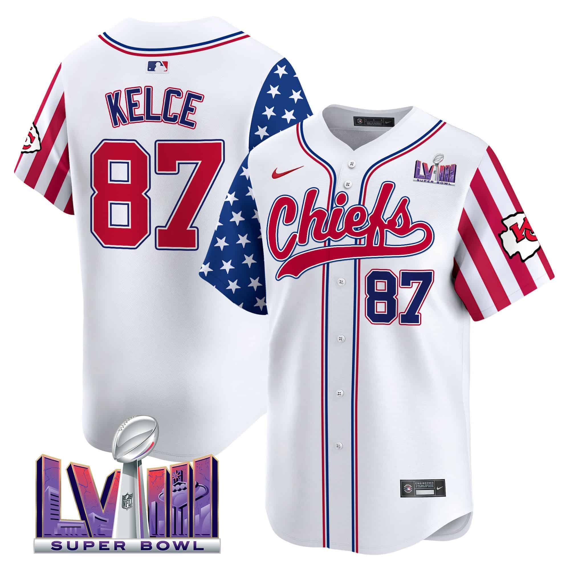 Men Kansas City Chiefs #87 Kelce White 2024 Nike Independence Day Vapor Premier Limited NFL Jersey->indianapolis colts->NFL Jersey
